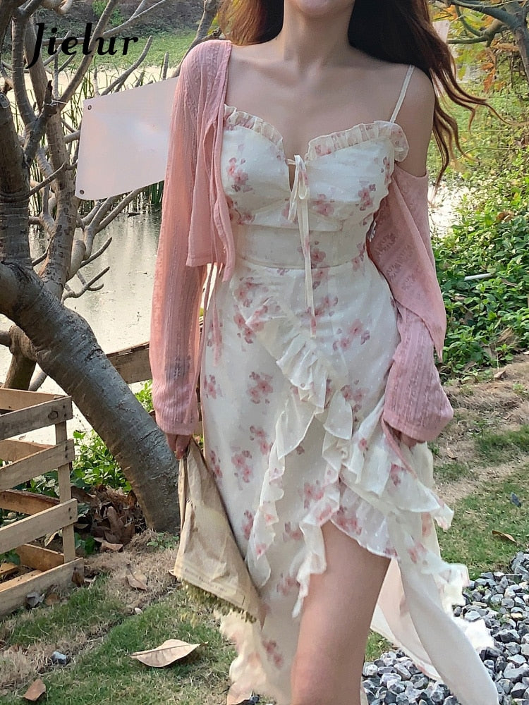 midi dress with cardigan Summer Sleeveless Midi Dress and Cardigan – The Countryside Center