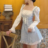 Vintage French-Style Lace Dress