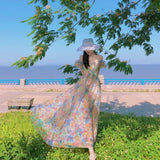 Summertime Bubble-Sleeve Dress