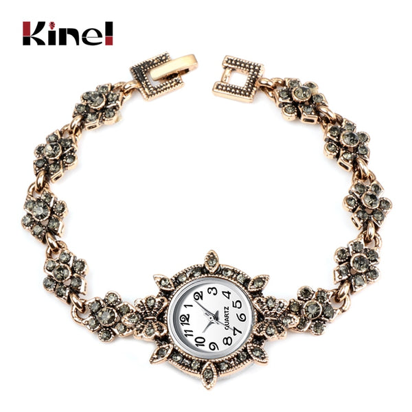 Turkish-Style Bejeweled Wristwatch