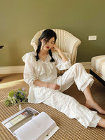 Elaborate Lace-trimmed Pajamas