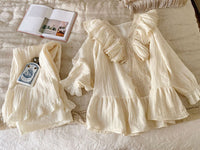 Elaborate Lace-trimmed Pajamas