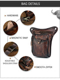 Leather Drop Leg Bag