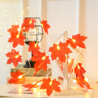 2M Autumn Maple Leaf Garland Fairy Lights