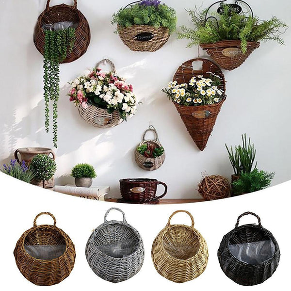 Wall-Mounted Flower Baskets
