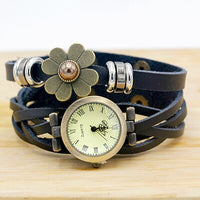 Vintage Sunflower Wristwatch