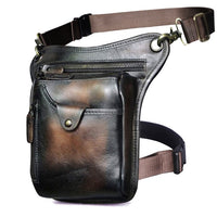 Leather Drop Leg Bag