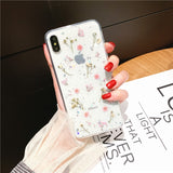 Glittery Floral iPhone Cases