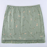 Floral Mini Skirts
