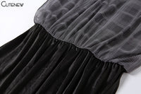 Lattice-Patterned Mini Dress