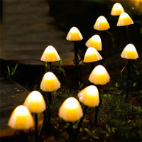 Solar Mushroom Pathway Lamps