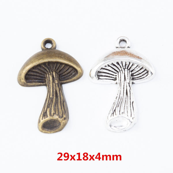 15 pcs Mushroom Charms