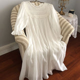 Vintage Nightgown with Lace Trim
