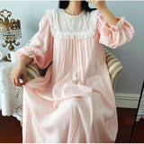Vintage Nightgown with Lace Trim